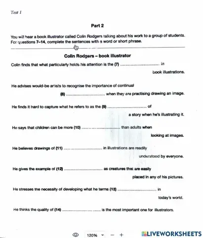 Advanced 3 listening pt 2&3