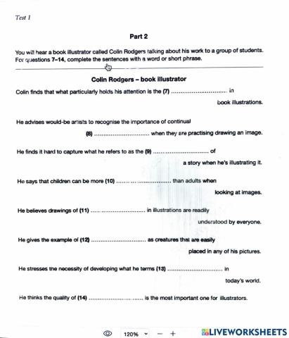 Advanced 3 listening pt 2&3