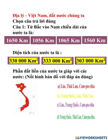 Việt Nam, đất nước chúng ta