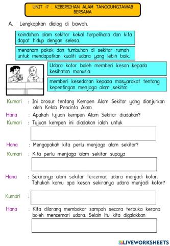 Kebersihan Alam Tanggungjawab Bersama