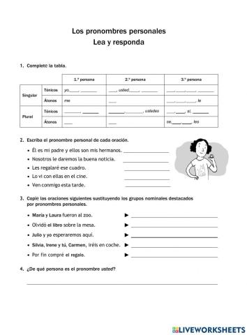 Pronombres personales