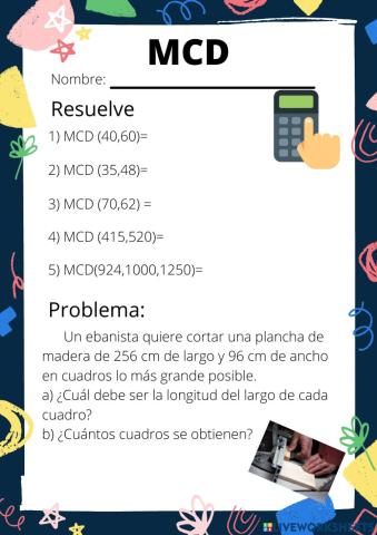 Máximo común divisor