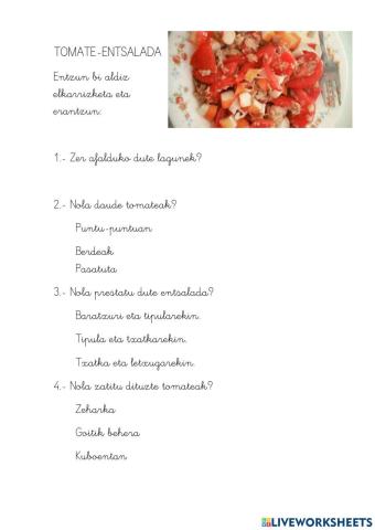Tomate-entsalada
