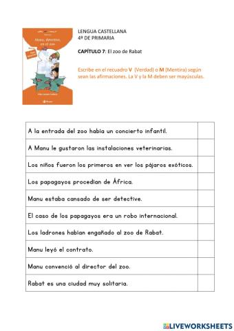 Manu, detective en el zoo - Capítulo 7