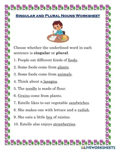 Singular and Plural Nouns