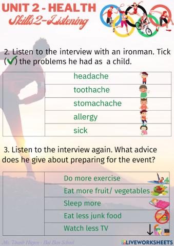 Unit 2- Skills 2 - Listening