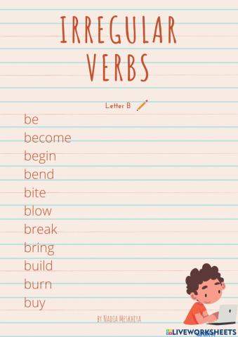 Irregular verbs (b)