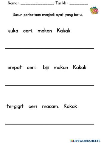 Susun ayat mudah