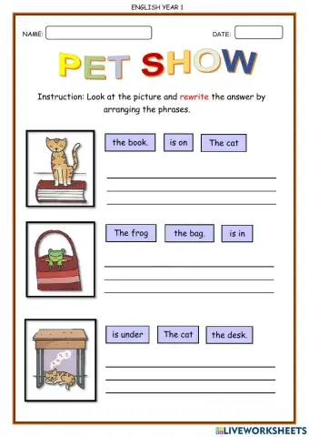 The Pet Show (Preposition)