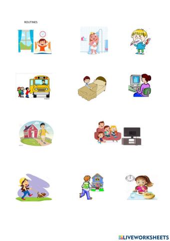 Routines present simple