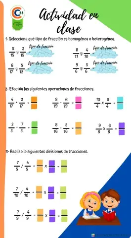 Operación entre fracciones.