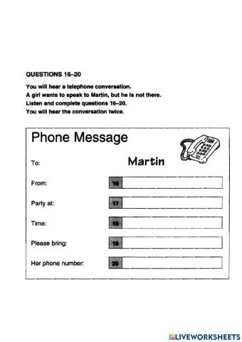 Ket-test 1-listening-part 4