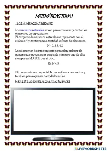 Los números naturales