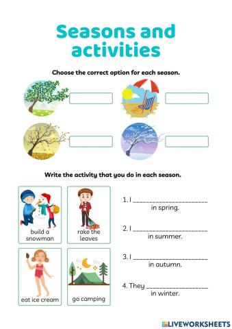 Seasons and activities