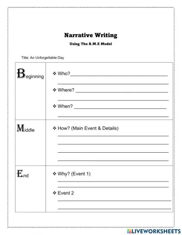 Narrative Writing