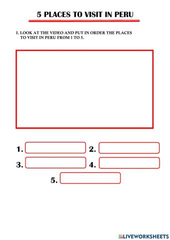 5 places to visit in peru