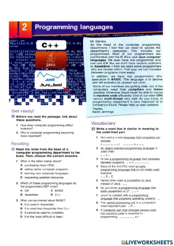 UNIT 2 PROGRAMMING LANGUAGES