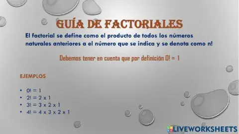 Factoriales