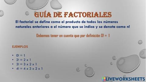 Factoriales