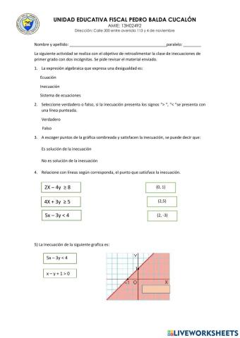 Refuerzo de inecuaciones