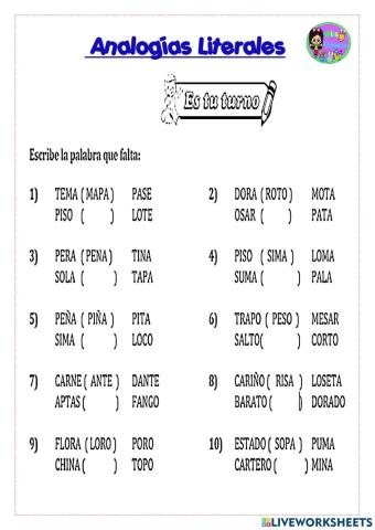 Analogias literales