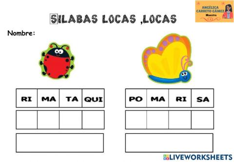 Formar y escribir palabras 4