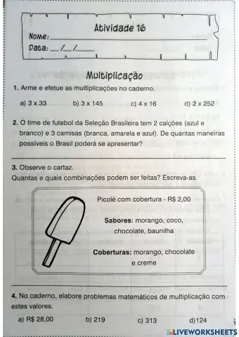 Multiplicação