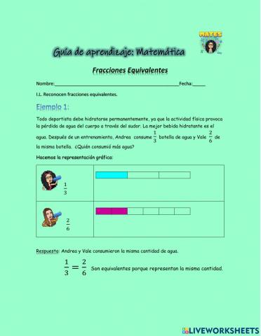 Fracciones equivalentes