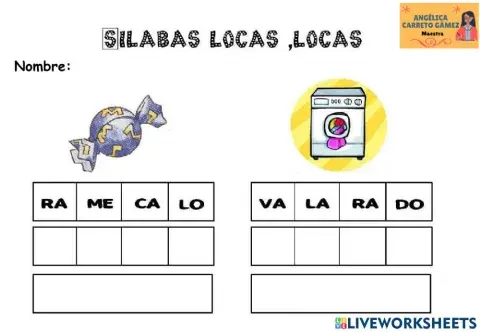 Formar y escribir palabras 5