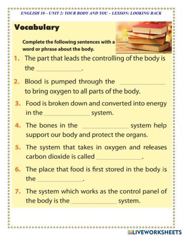 English 10 - Unit 2 - Looking Back