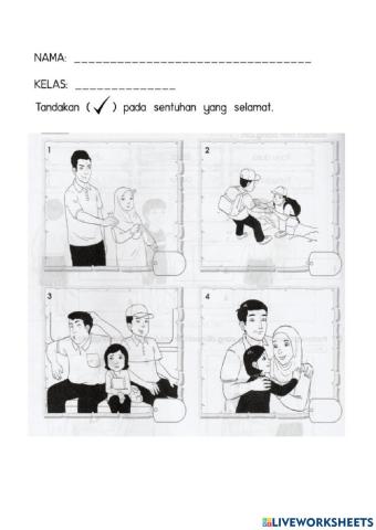 Sentuhan selamat dan sentuhan tidak selamat