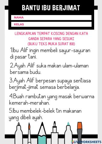 Bantu ibu berbelanja