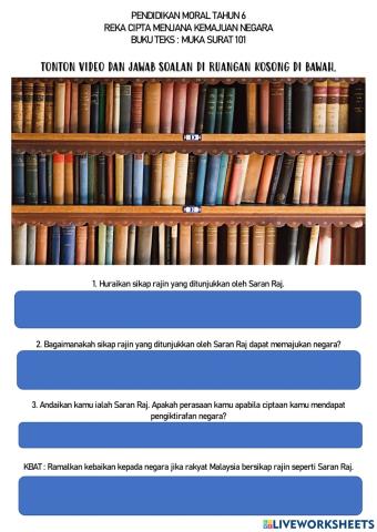 Pendidikan Moral Tahun 6 - Reka Cipta Menjana Kemajuan Negara