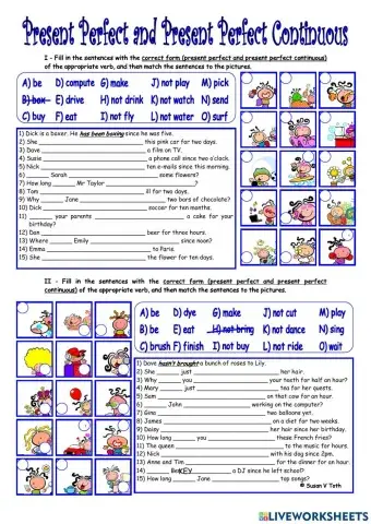 Present perfect and continuous- mixed tense