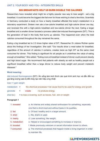 Unit 2 integrated skill