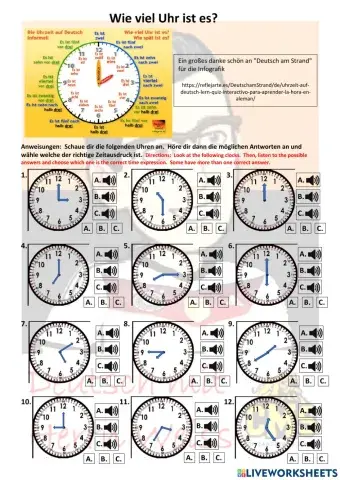 Wie viel Uhr ist es? (Ausgabe A)