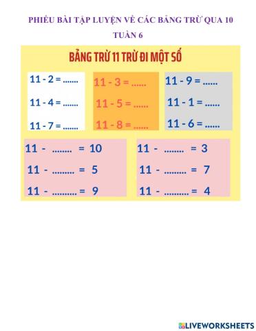 Phiếu cuối tuàn 6