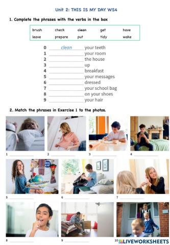 Unit 2 This is my Day Ws4