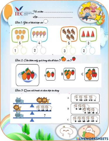 Làm quen với phép cộng- dấu cộng