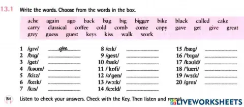 Pronunciation lesson 13