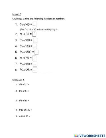 Maths Week 9 Lesson 2