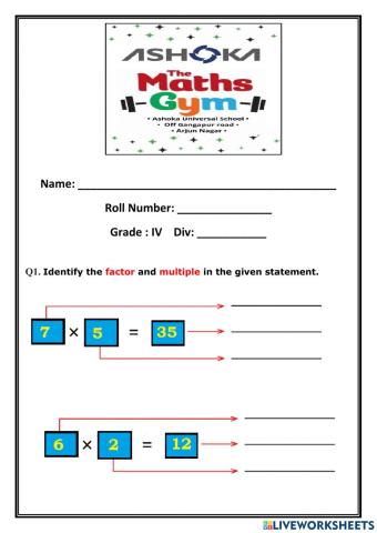 L5- Multiples and Factors