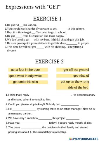 Expression with GET + Future Perfect-Continuous