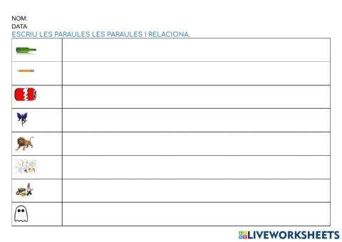 Escriptura de paraules