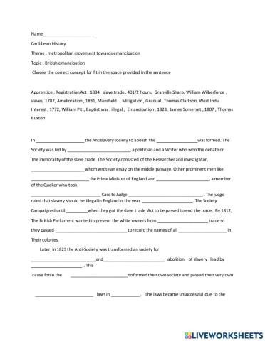 British Emancipation