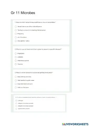 Gr 11 Microbes
