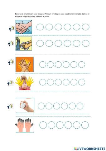 Conciencia sintactica palabra mano