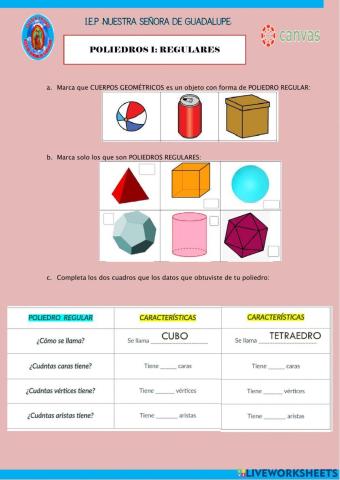 Poliedros I- Regulares