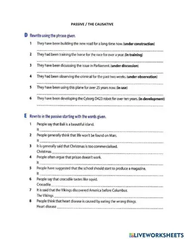 Passive- causative- inversion