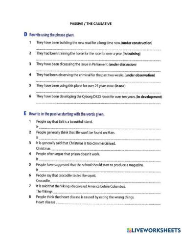 Passive- causative- inversion